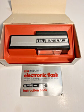 Vintage Itt magic flash With Original Box And Manuals - Untested